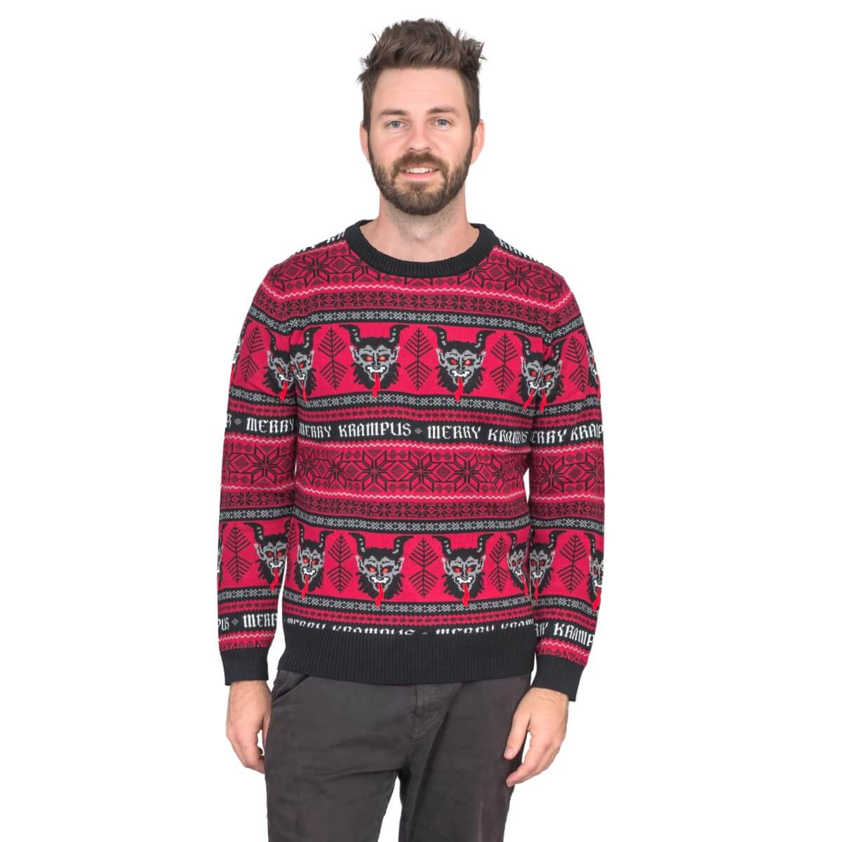 Merry Krampus Adult Ugly Christmas Sweater - Holiday Gift product image 3