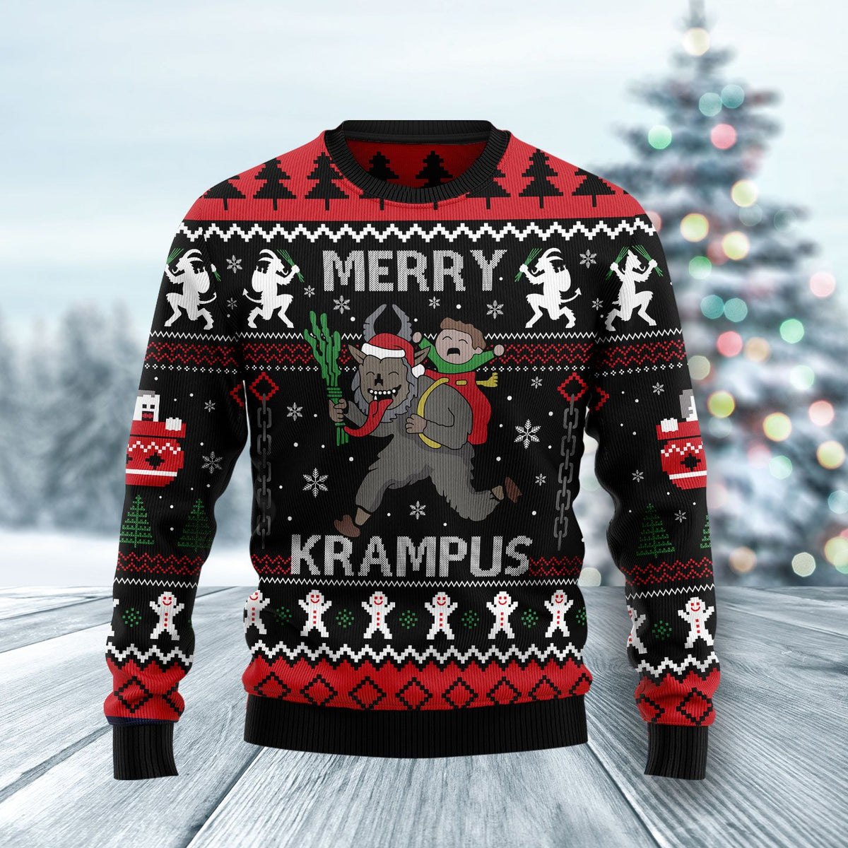 Christmas Instrument Saxophone 3D Ugly Christmas Sweater - Holiday Gift product image 4