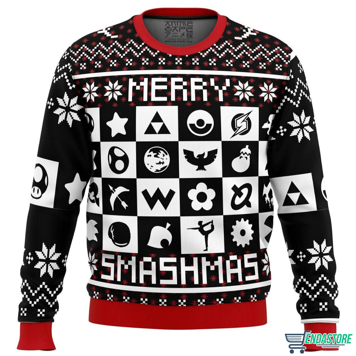 Merry Smashmas Super Smash Bros 3D Christmas Sweater - Holiday Gift product image