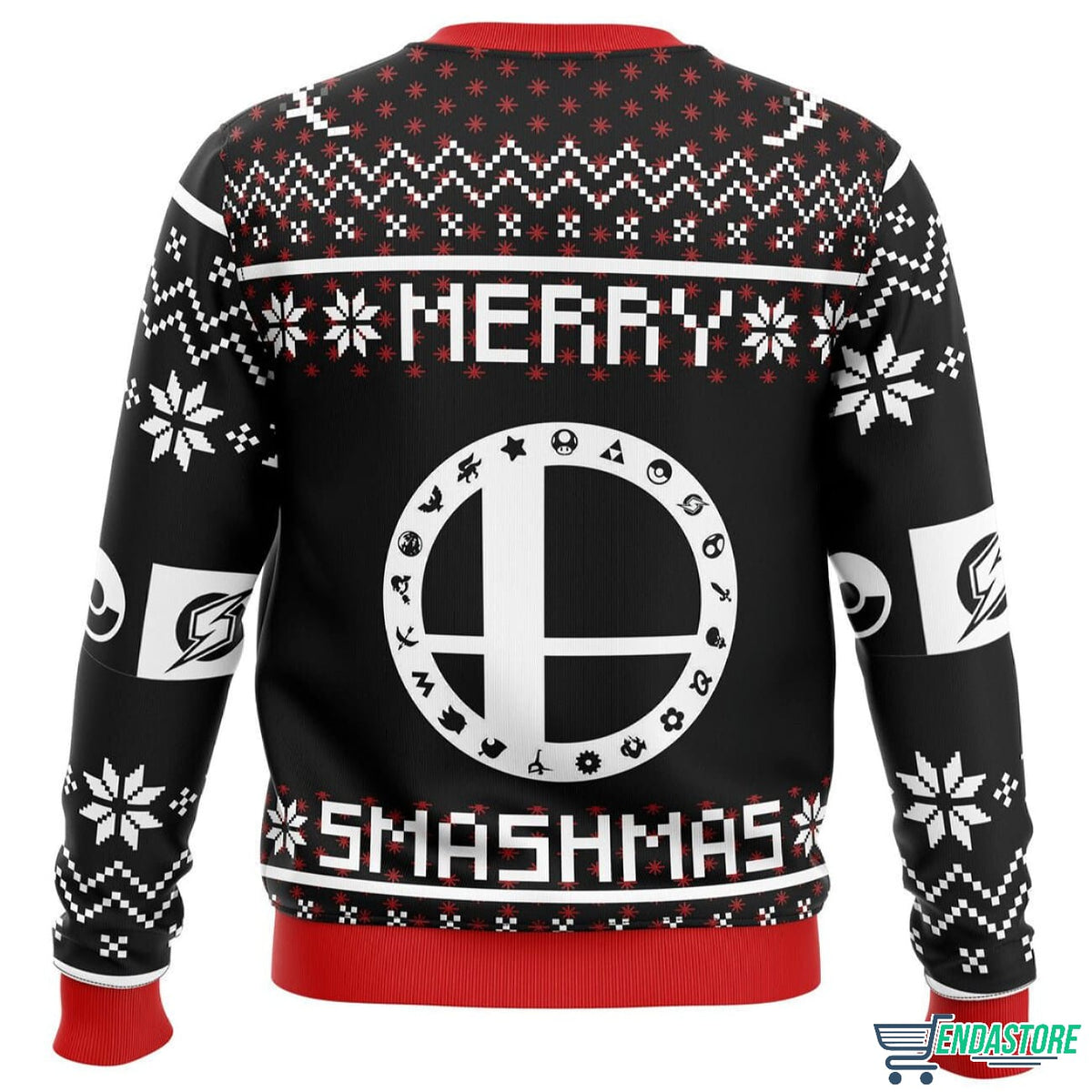 Merry Smashmas Super Smash Bros 3D Christmas Sweater - Holiday Gift product image 2