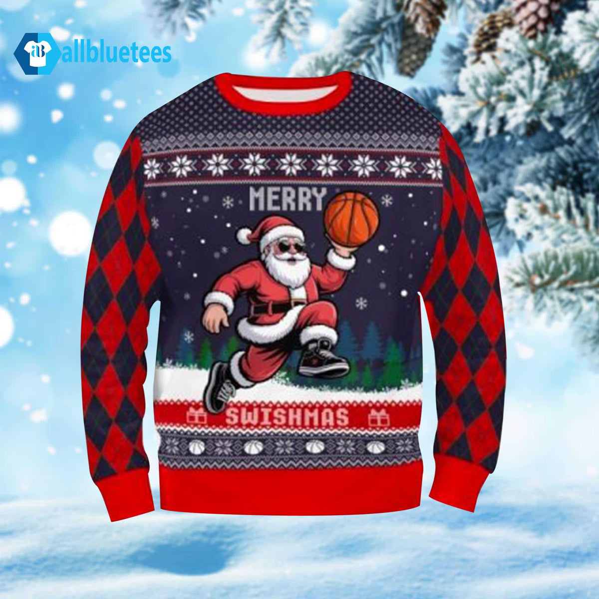 Merry Swishmas Ugly Christmas Sweater - Holiday Gift product image