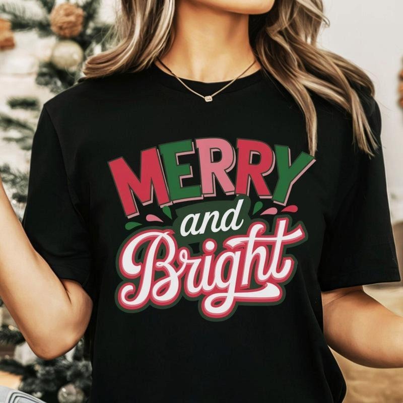 Merry Bright Family - Adult & Kids T-Shirts, Sweatshirts & Hoodies apparel design preview 1