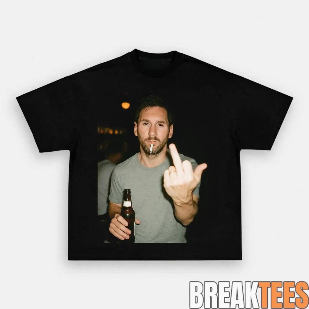 Messi Drunk and Smoke After Hours - Adult & Kids T-Shirts, Sweatshirts & Hoodies apparel design preview 1