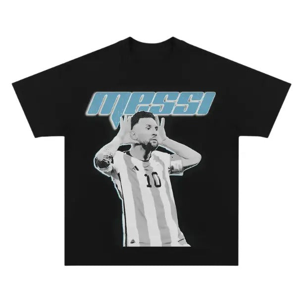 Messi Y2k Soccer Sport Fan Cotton Comfort Menswear - Adult & Kids T-Shirts, Sweatshirts & Hoodies apparel design preview 1