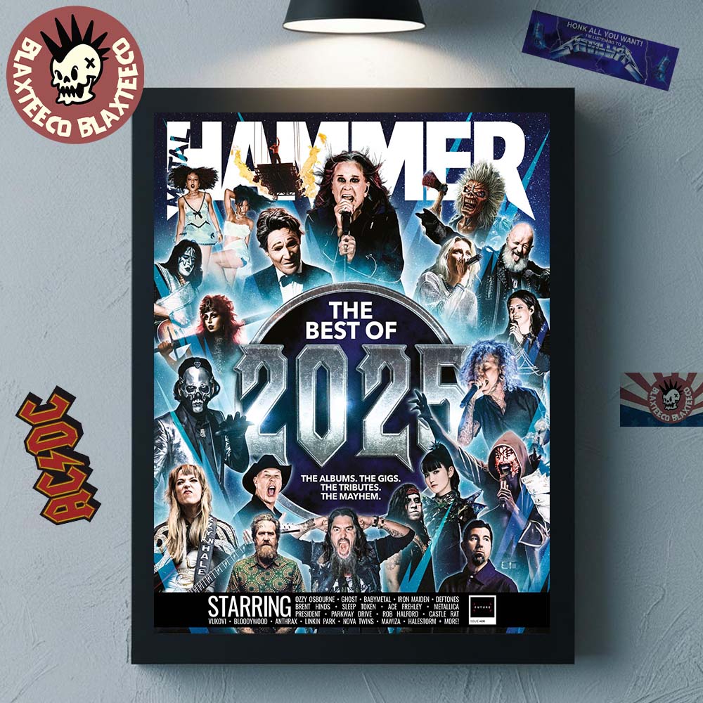 Metal Hammer UK The Best Of 2025 End Year Issue Cover - Adult & Kids T-Shirts, Sweatshirts & Hoodies apparel design preview 1