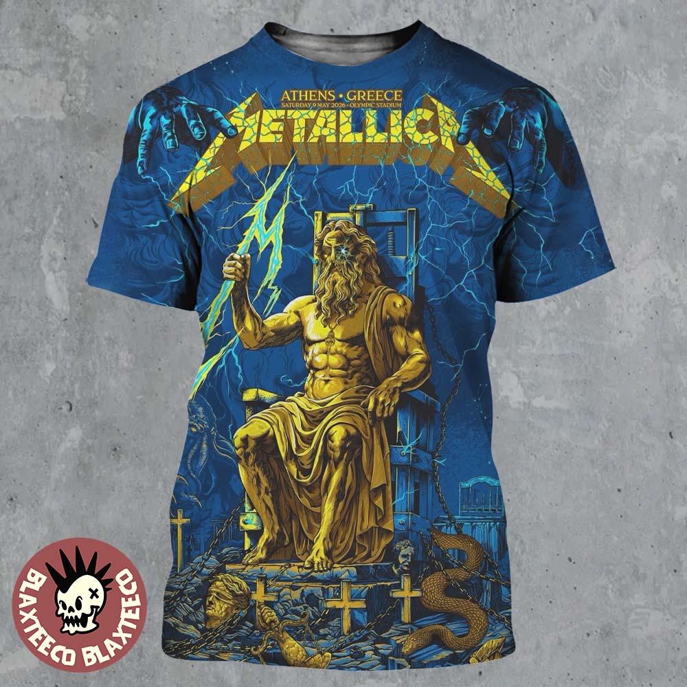 Metallica M72 Athens Greece 2026 Limited Edition Show - Adult & Kids T-Shirts, Sweatshirts & Hoodies apparel design preview 1