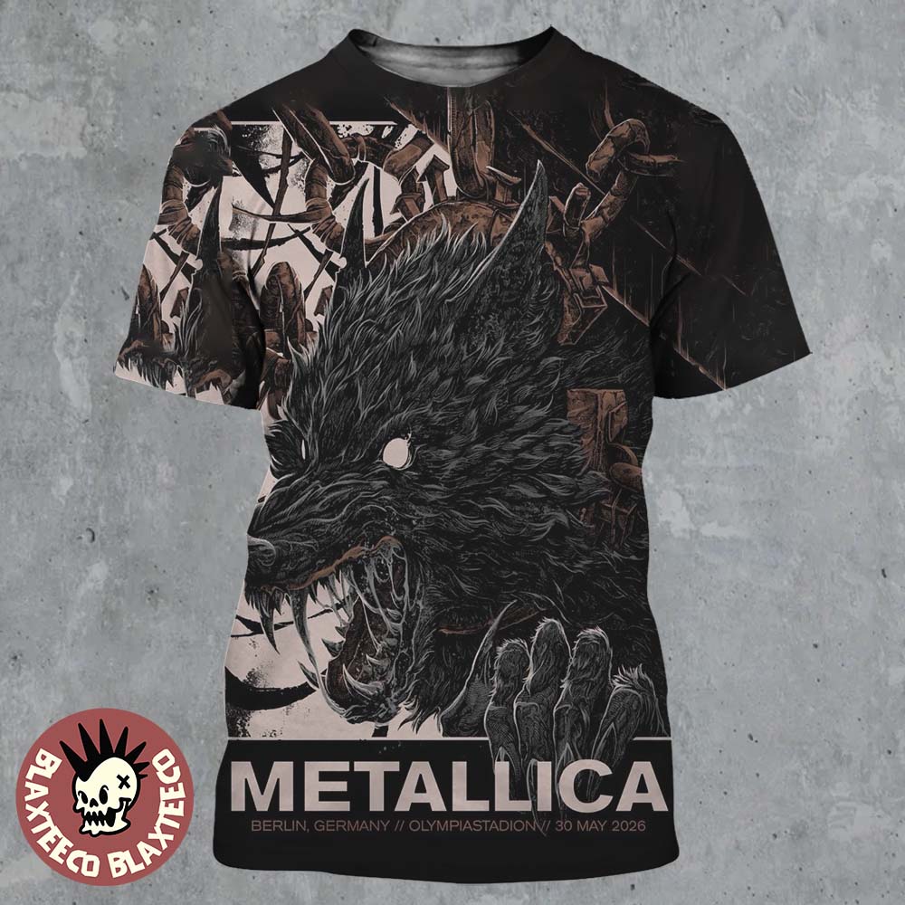 Metallica M72 Berlin Germany 2026 Pop Up Shop Poster - Adult & Kids T-Shirts, Sweatshirts & Hoodies apparel design preview 1