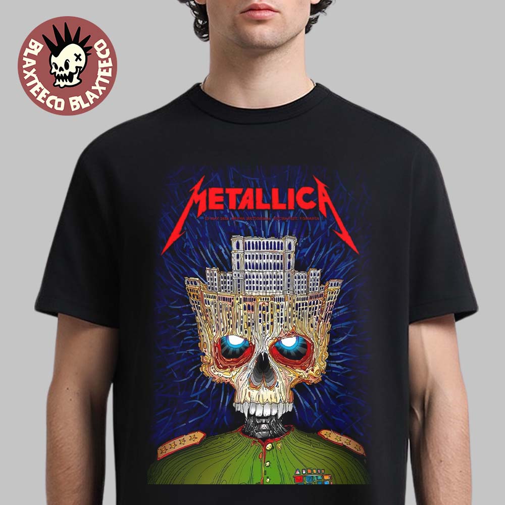 Metallica M72 Bucharest 2026 Venue Poster Stadium - Adult & Kids T-Shirts, Sweatshirts & Hoodies apparel design preview 1