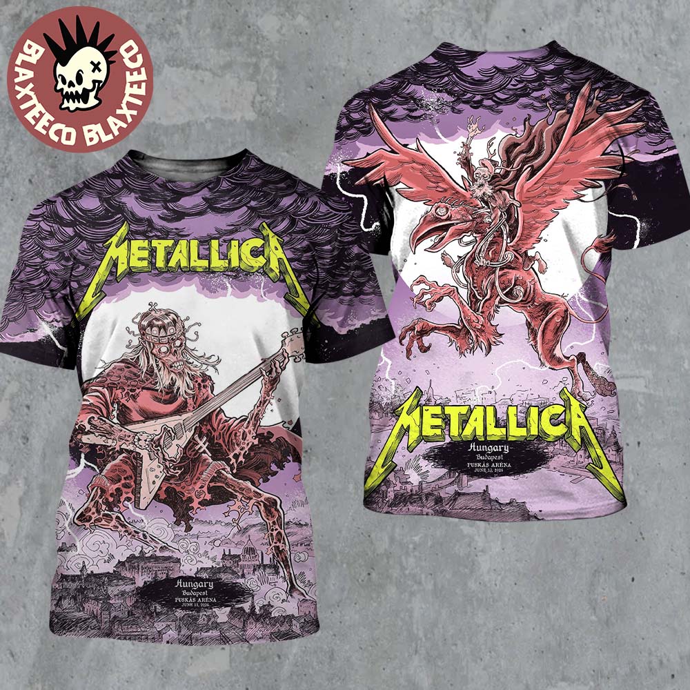 Metallica M72 Budapest Hungary 2026 Night 1 And 2 - Adult & Kids T-Shirts, Sweatshirts & Hoodies apparel design preview 1