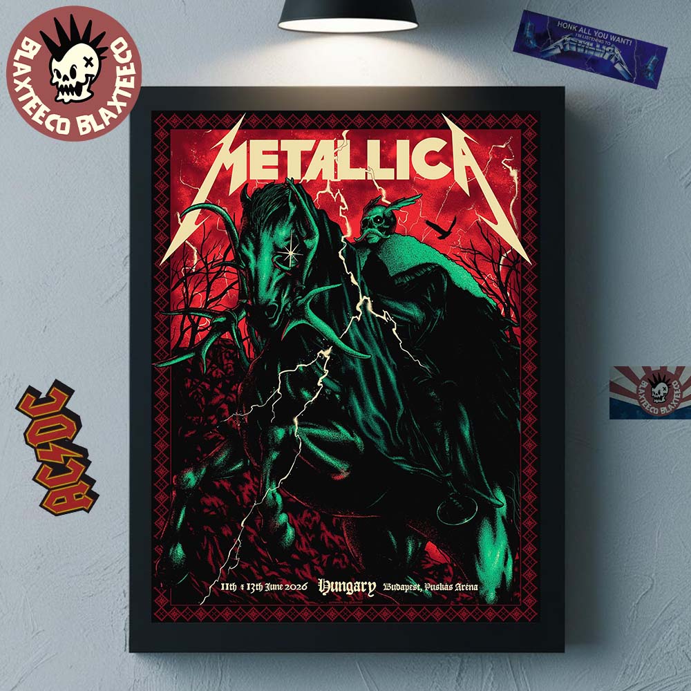 Metallica M72 Budapest Hungary 2026 Pop Up Shop - Adult & Kids T-Shirts, Sweatshirts & Hoodies apparel design preview 1