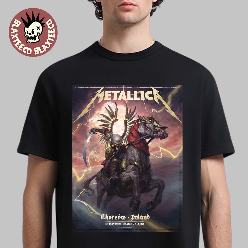 Metallica M72 Chorzów 2026 Pop Up Shop Poster In - Adult & Kids T-Shirts, Sweatshirts & Hoodies apparel design preview 1