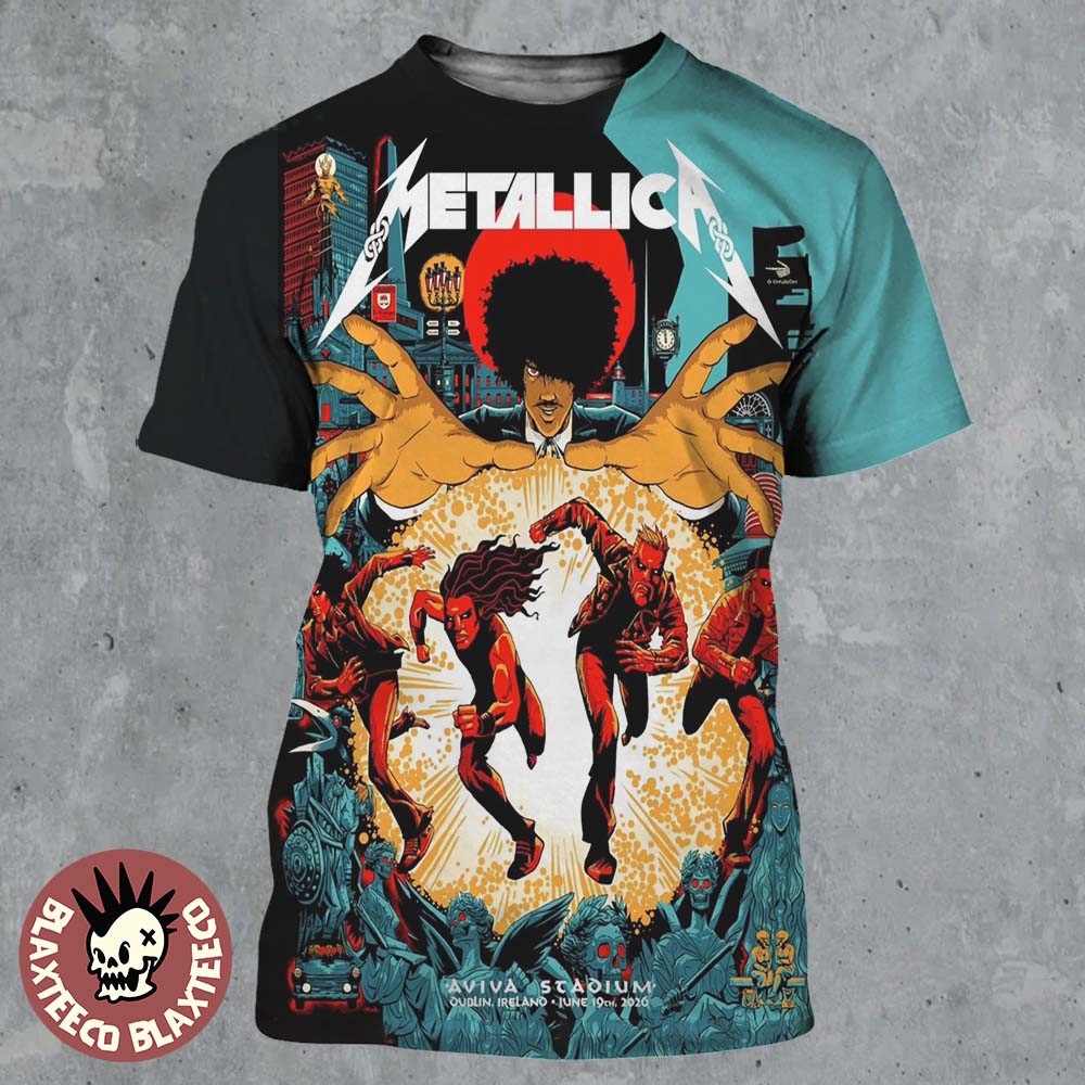 Metallica M72 Dublin Ireland 2026 Night 1 Venue - Adult & Kids T-Shirts, Sweatshirts & Hoodies apparel design preview 1