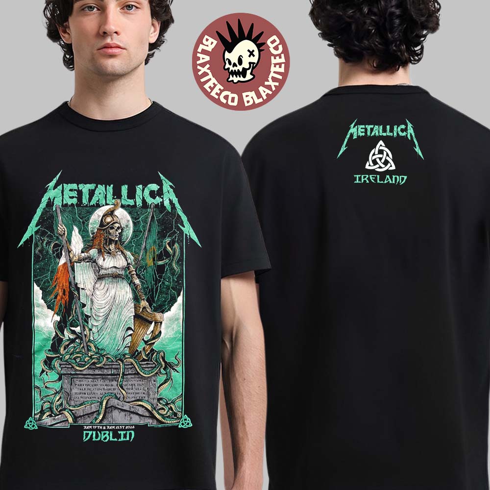 Metallica M72 Dublin Ireland 2026 Pop Up Shop Merch - Adult & Kids T-Shirts, Sweatshirts & Hoodies apparel design preview 1