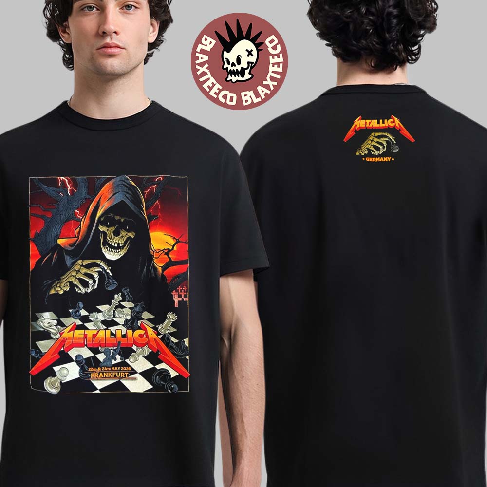 Metallica M72 Frankfurt 2026 Pop Up Shop Merch At - Adult & Kids T-Shirts, Sweatshirts & Hoodies apparel design preview 1