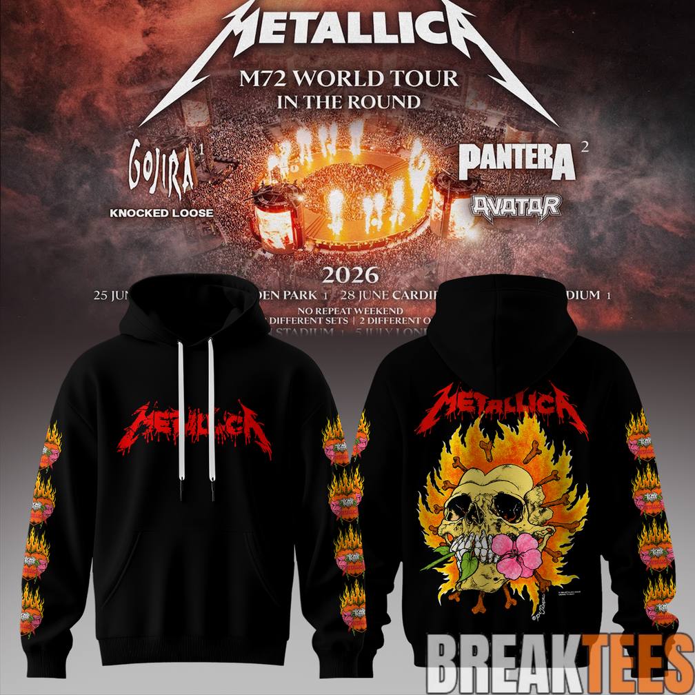Metallica M72 World Tour 2026 - Adult & Kids T-Shirts, Sweatshirts & Hoodies apparel design preview 1