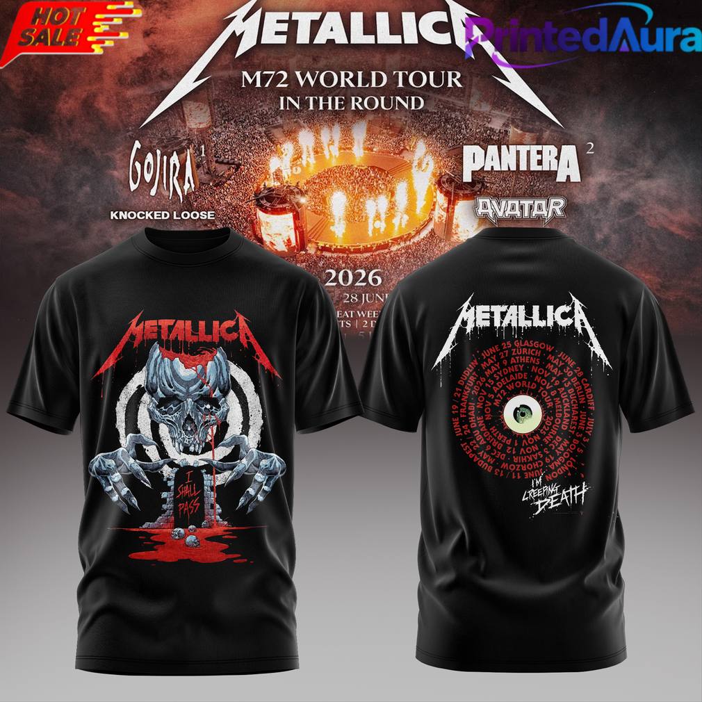 Metallica M72 World Tour 2026 - Adult & Kids T-Shirts, Sweatshirts & Hoodies apparel design preview 1