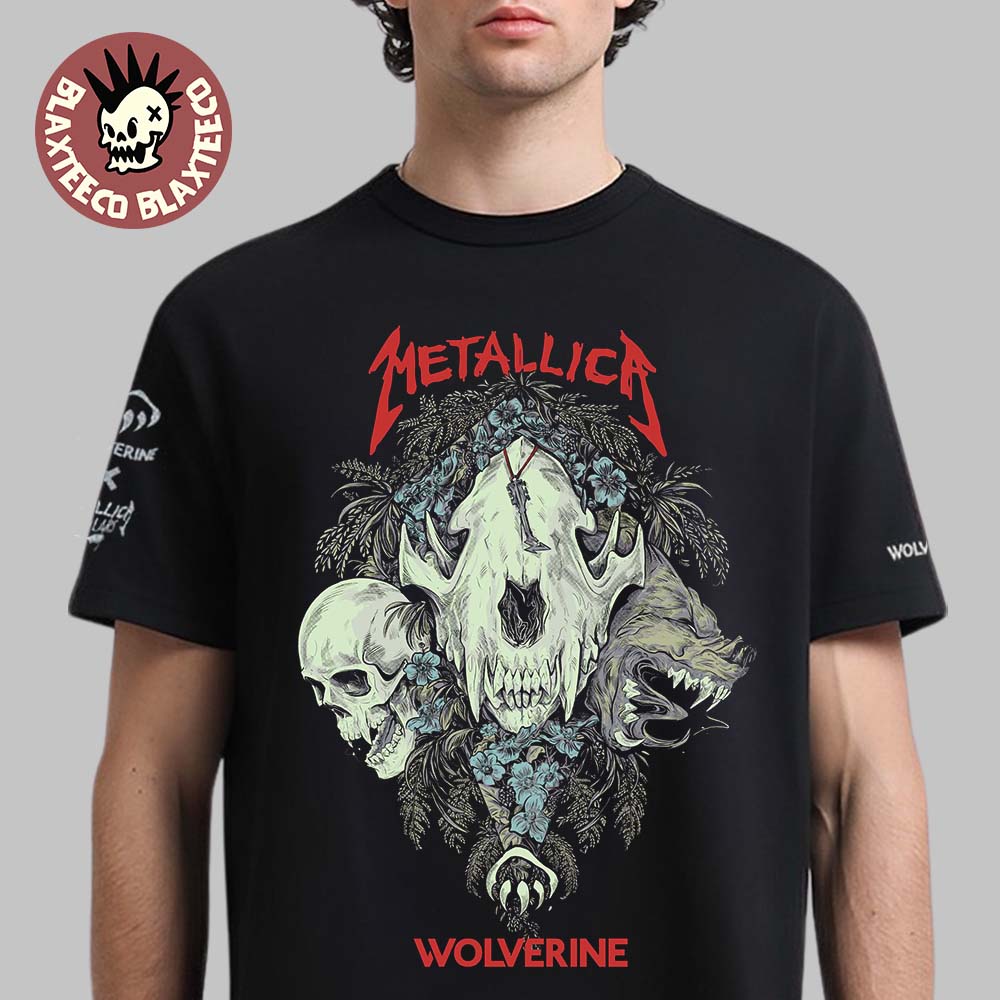 Metallica X Wolverine Boots Exclusive Merch Skull - Adult & Kids T-Shirts, Sweatshirts & Hoodies apparel design preview 1