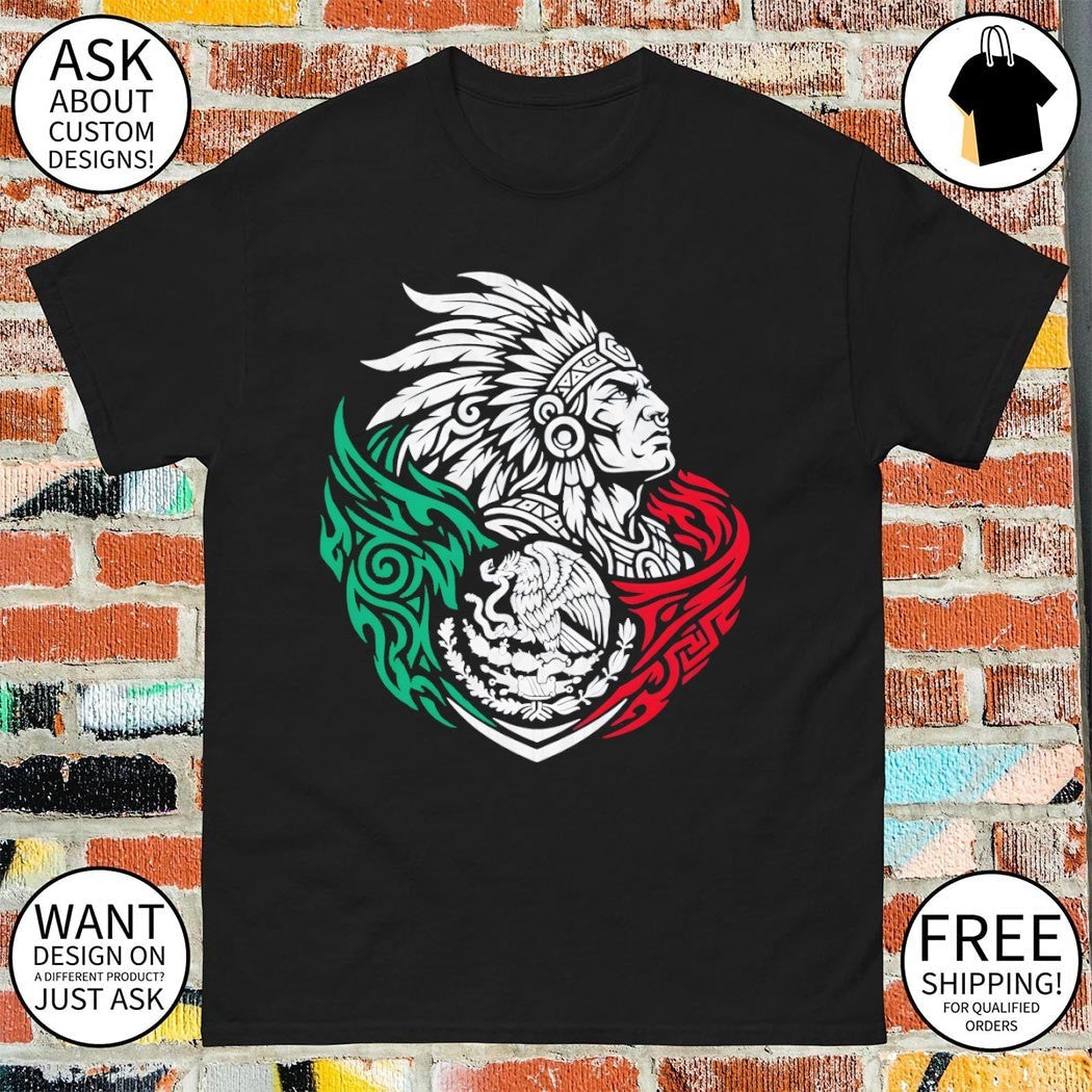 Mexican Soccer Aztec Warrior World Cup 2026 - Adult & Kids T-Shirts, Sweatshirts & Hoodies apparel design preview 1