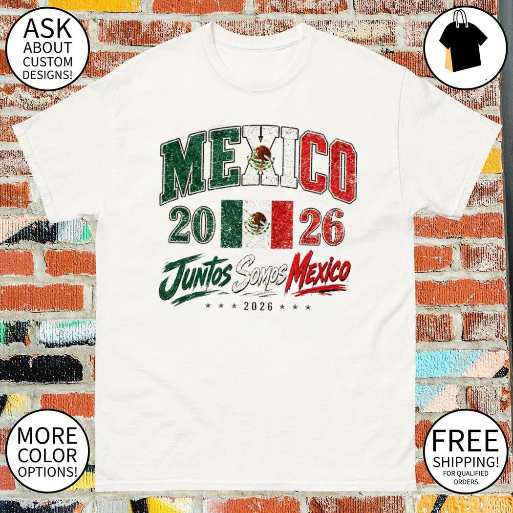 Mexico 2026 Soccer World Cup Juntos Somos - Adult & Kids T-Shirts, Sweatshirts & Hoodies apparel design preview 1