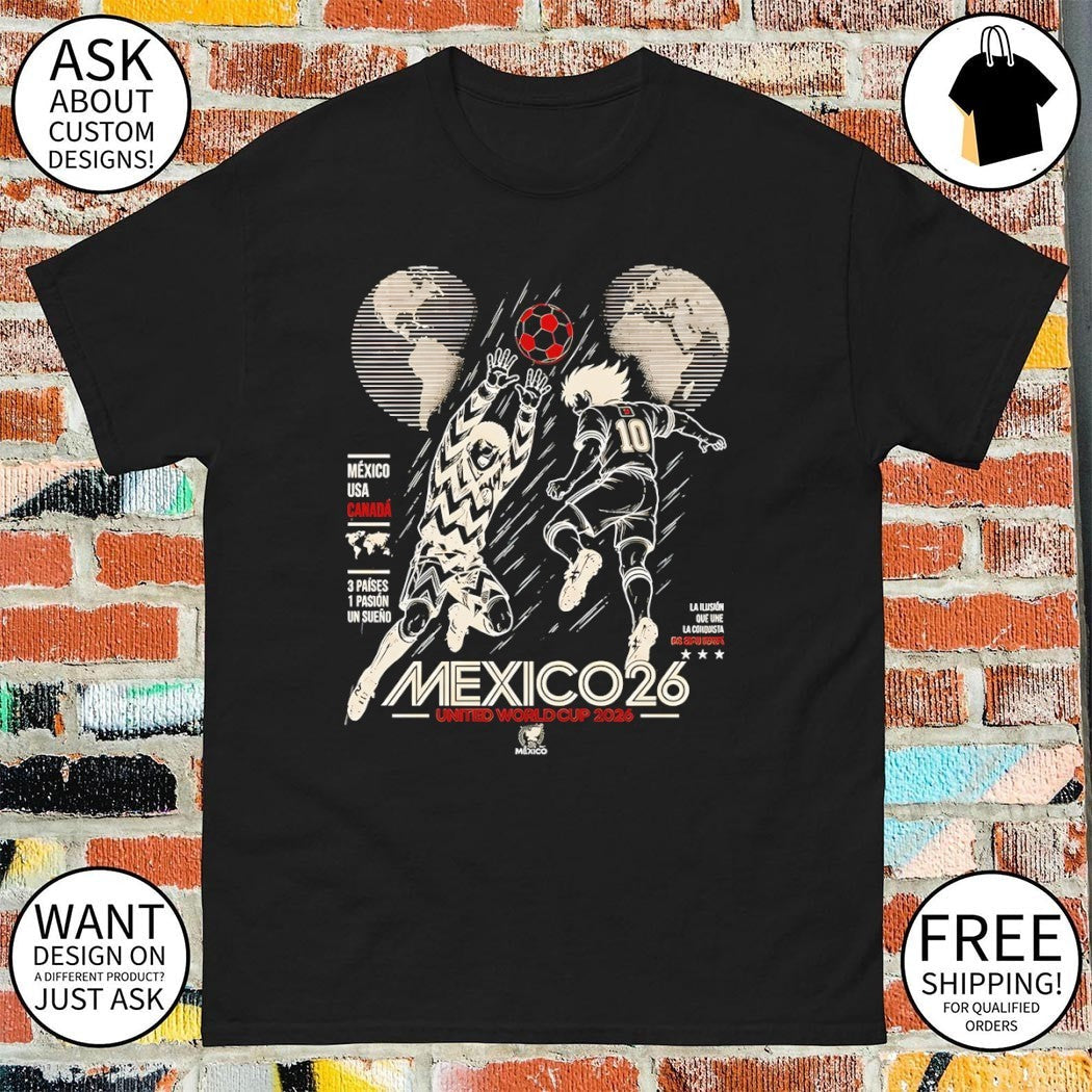 Mexico 26 United World Cup 2026 3 Paises 1 Pasion Un - Adult & Kids T-Shirts, Sweatshirts & Hoodies apparel design preview 1