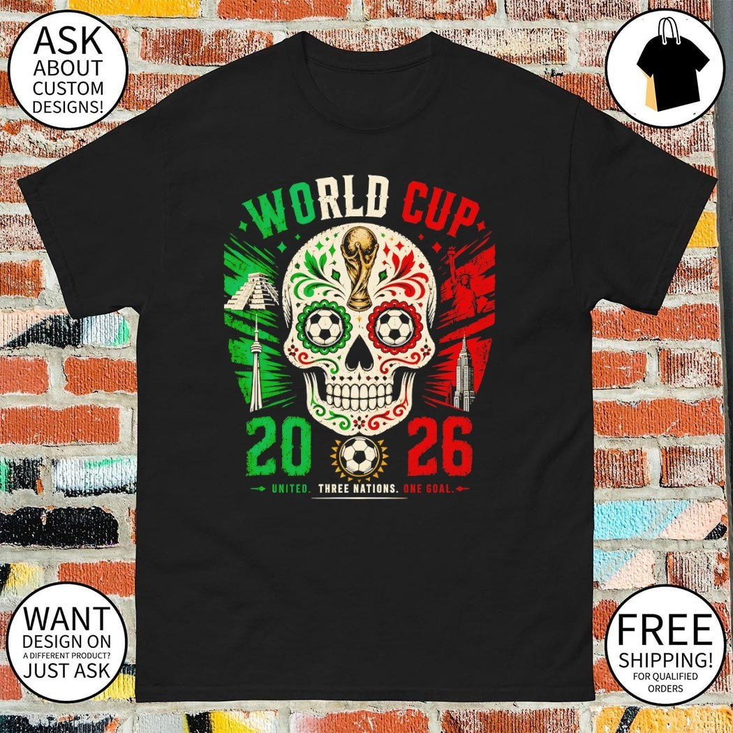 Mexico Canada Usa World Cup 2026 United Three Nations - Adult & Kids T-Shirts, Sweatshirts & Hoodies apparel design preview 1