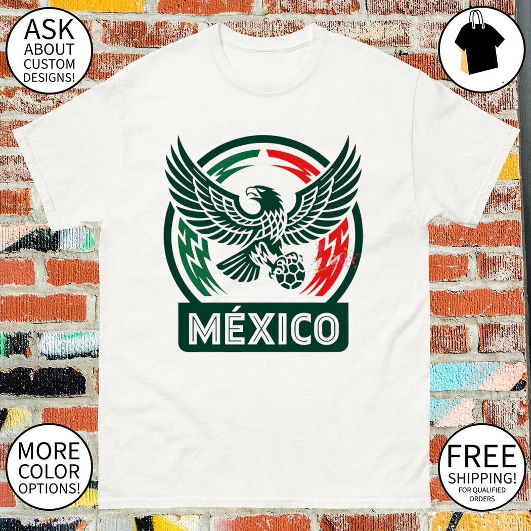 Mexico Eagle Soccer Seal World Cup 2026 - Adult & Kids T-Shirts, Sweatshirts & Hoodies apparel design preview 1