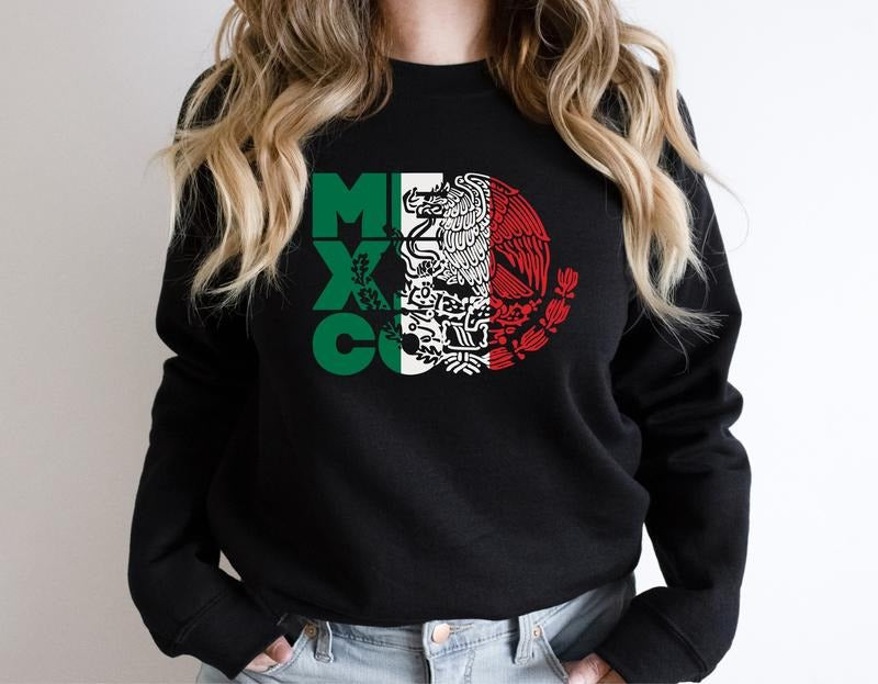 Mexico Flag Independencia De Mexican Festival - Adult & Kids T-Shirts, Sweatshirts & Hoodies apparel design preview 1