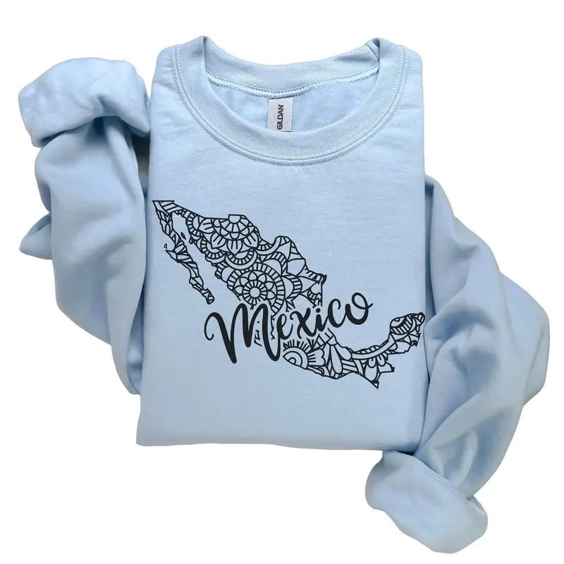 Mexico Floral Mexican States Cute Latina Pride - Adult & Kids T-Shirts, Sweatshirts & Hoodies apparel design preview 1