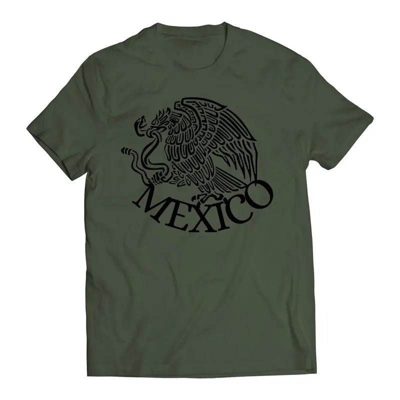 Mexico Mexican Flag Eagle 2.0 Short Sleeve Playera - Adult & Kids T-Shirts, Sweatshirts & Hoodies apparel design preview 1