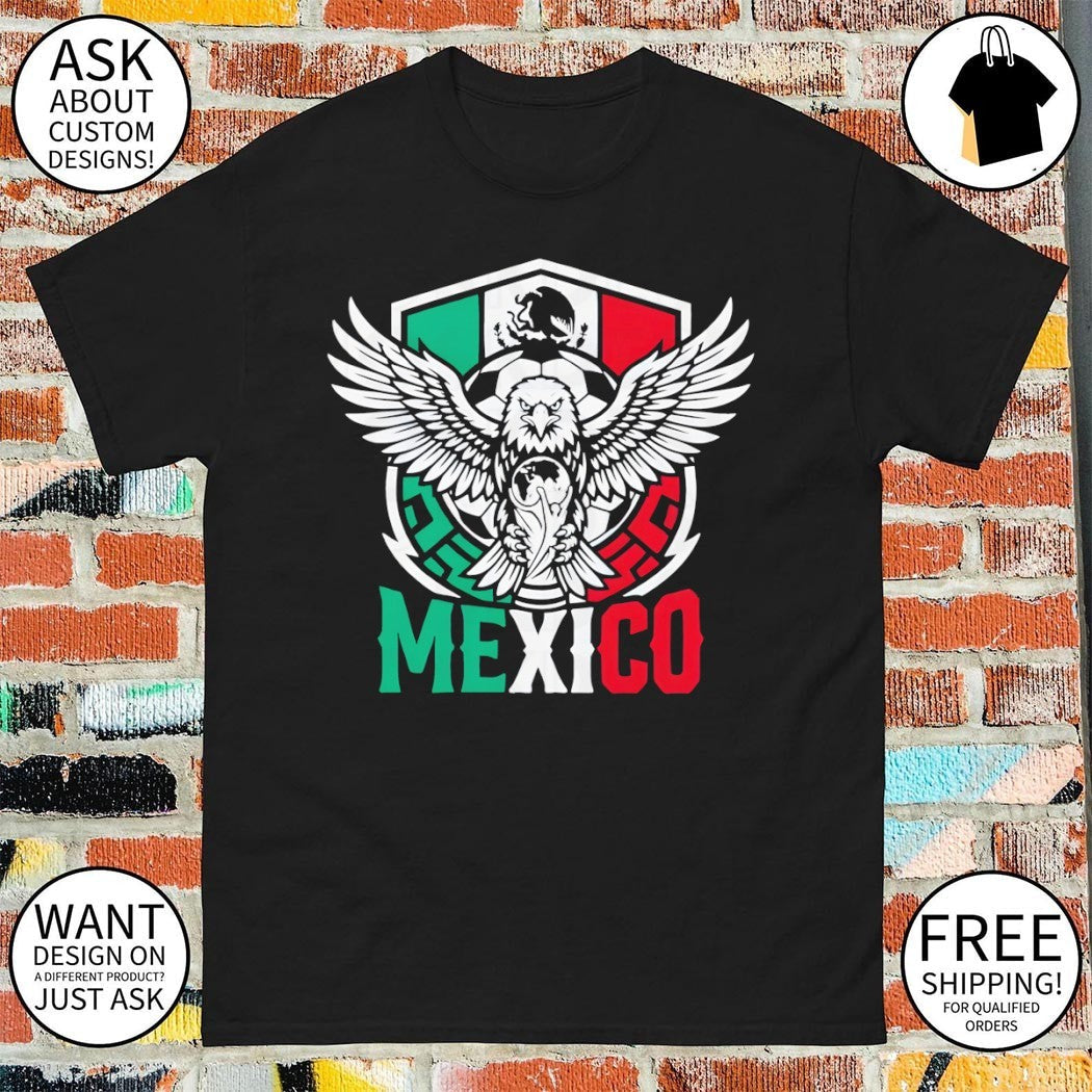 Mexico Soccer Eagle World Cup 2026 logo - Adult & Kids T-Shirts, Sweatshirts & Hoodies apparel design preview 1