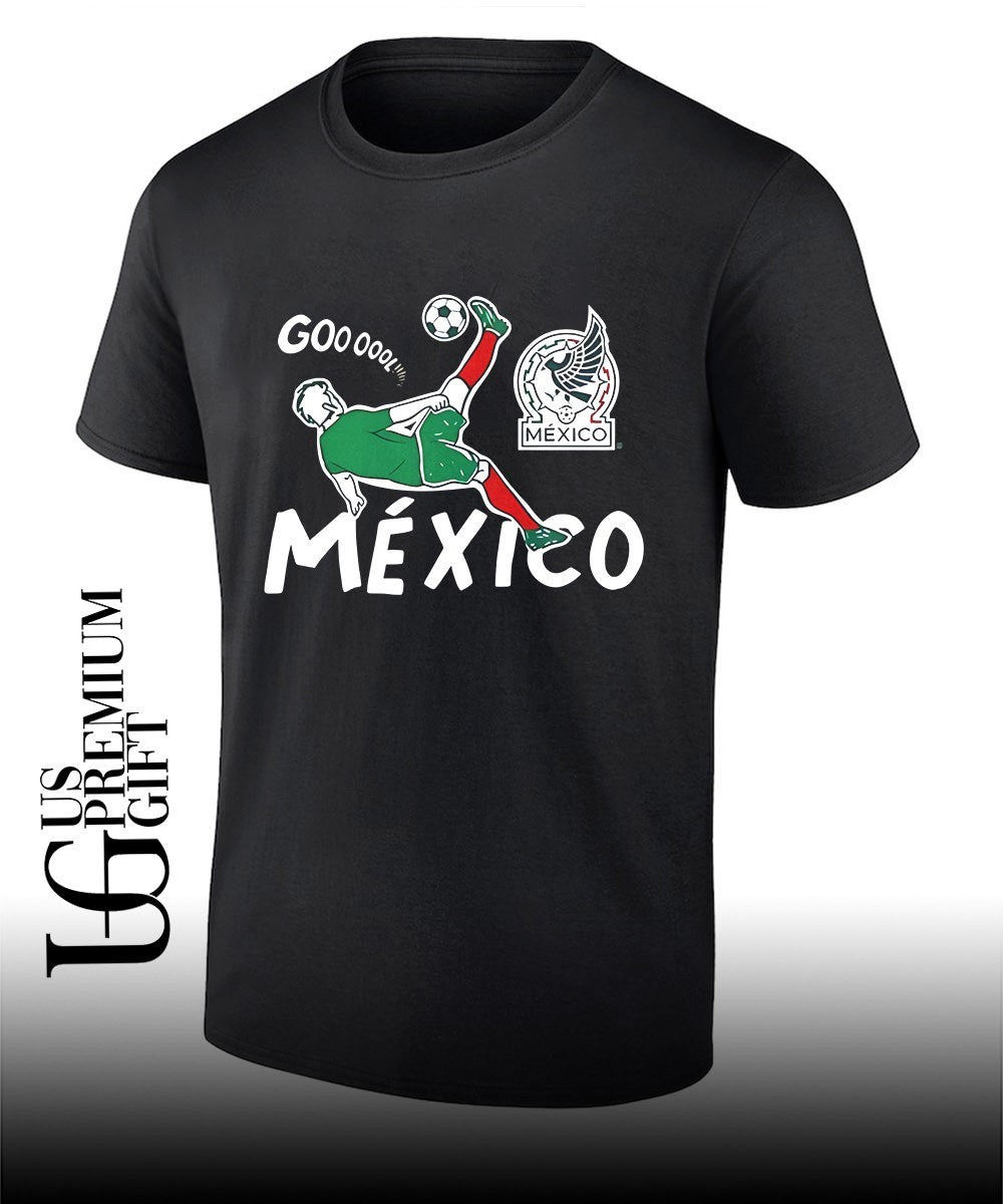 Mexico Soccer Gooool Gooooal Bicycle Kick Sport Fan - Adult & Kids T-Shirts, Sweatshirts & Hoodies apparel design preview 1