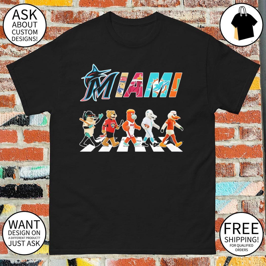 Miami Dolphins Florida Panthers Heat Marlins - Adult & Kids T-Shirts, Sweatshirts & Hoodies apparel design preview 1