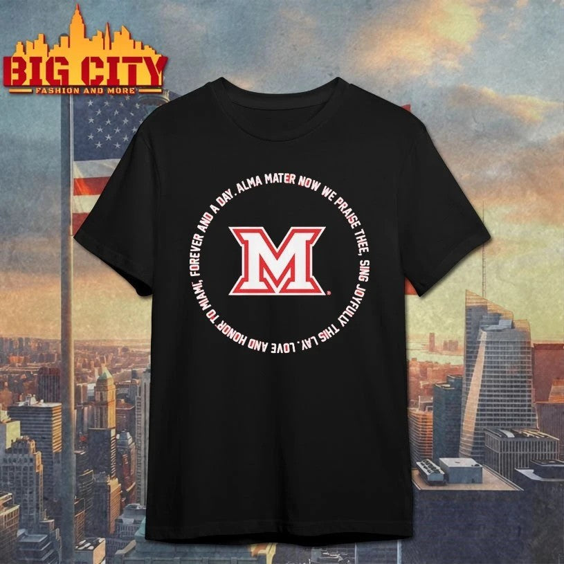 Miami OH RedHawks Fight Song Lyrics - Adult & Kids T-Shirts, Sweatshirts & Hoodies apparel design preview 1