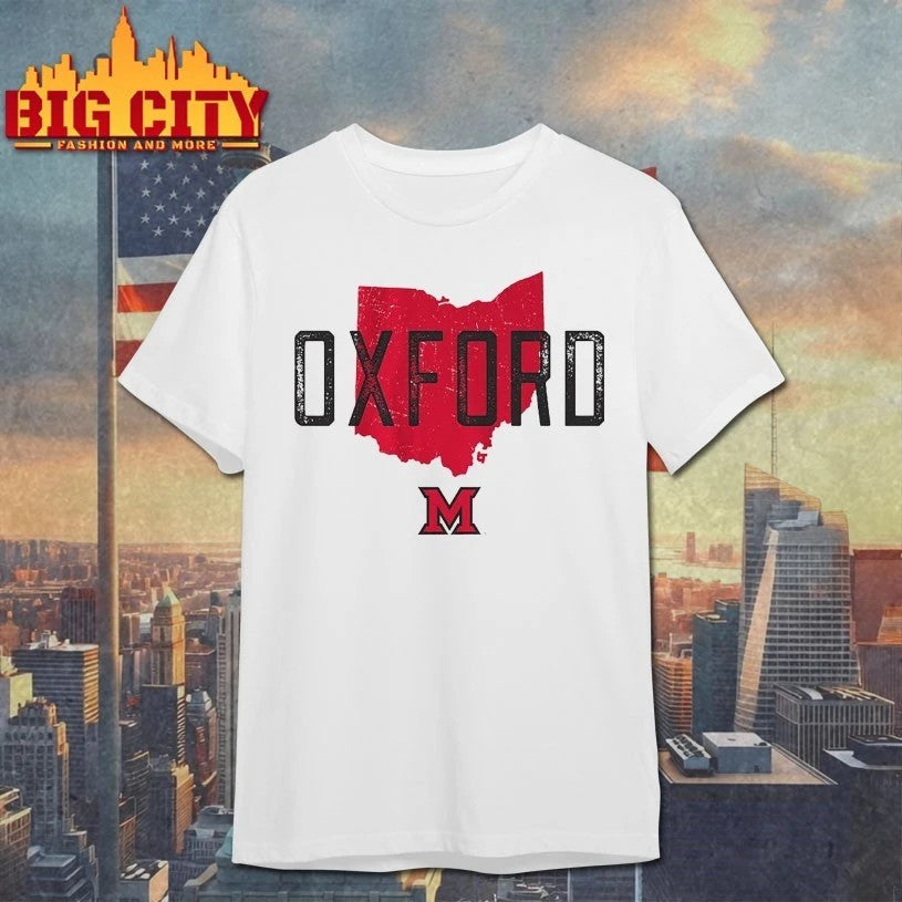 Miami OH RedHawks Oxford Hometown - Adult & Kids T-Shirts, Sweatshirts & Hoodies apparel design preview 1
