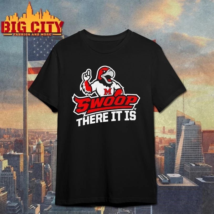 Miami OH RedHawks Swoop There It Is - Adult & Kids T-Shirts, Sweatshirts & Hoodies apparel design preview 1