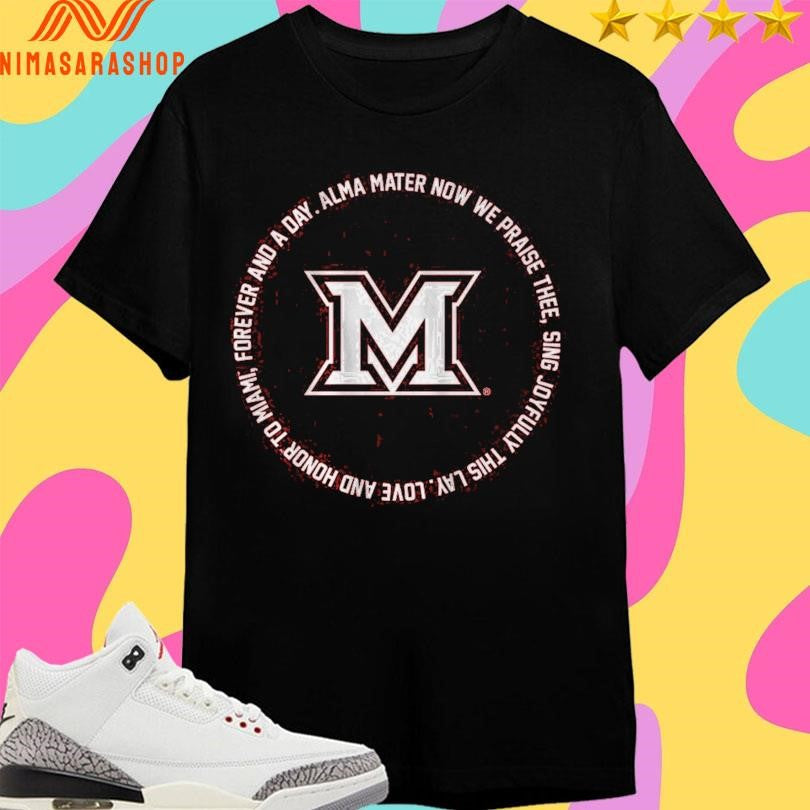 Miami Oh Redhawks Basketball Fight Song Lyrics - Adult & Kids T-Shirts, Sweatshirts & Hoodies apparel design preview 1