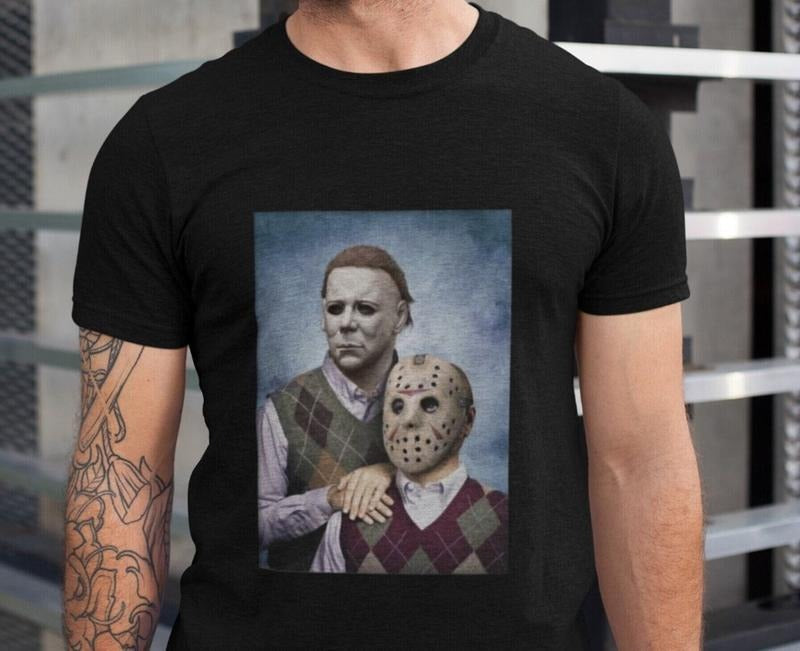 Michael Myers Jason Voorhees Step Brothers Movie - Adult & Kids T-Shirts, Sweatshirts & Hoodies apparel design preview 1