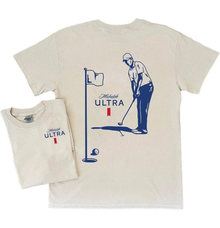 Michelob ULTRA Golf Beer CobCobClo - Adult & Kids T-Shirts, Sweatshirts & Hoodies apparel design preview 1