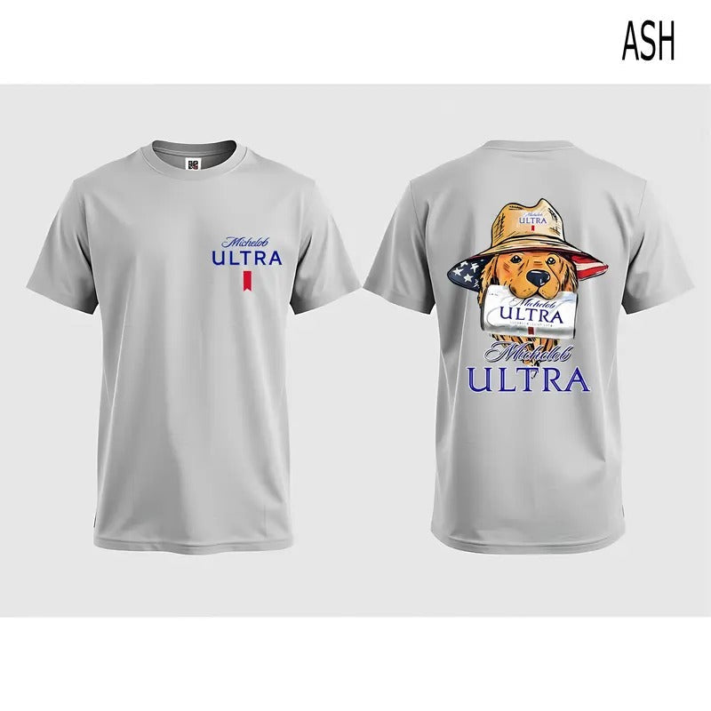 Michelob Ultra Dog Friends 2 Sided Classic Cotton - Adult & Kids T-Shirts, Sweatshirts & Hoodies apparel design preview 1