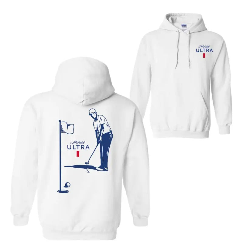 Michelob Ultra Golfing 2 Side - Adult & Kids T-Shirts, Sweatshirts & Hoodies apparel design preview 1
