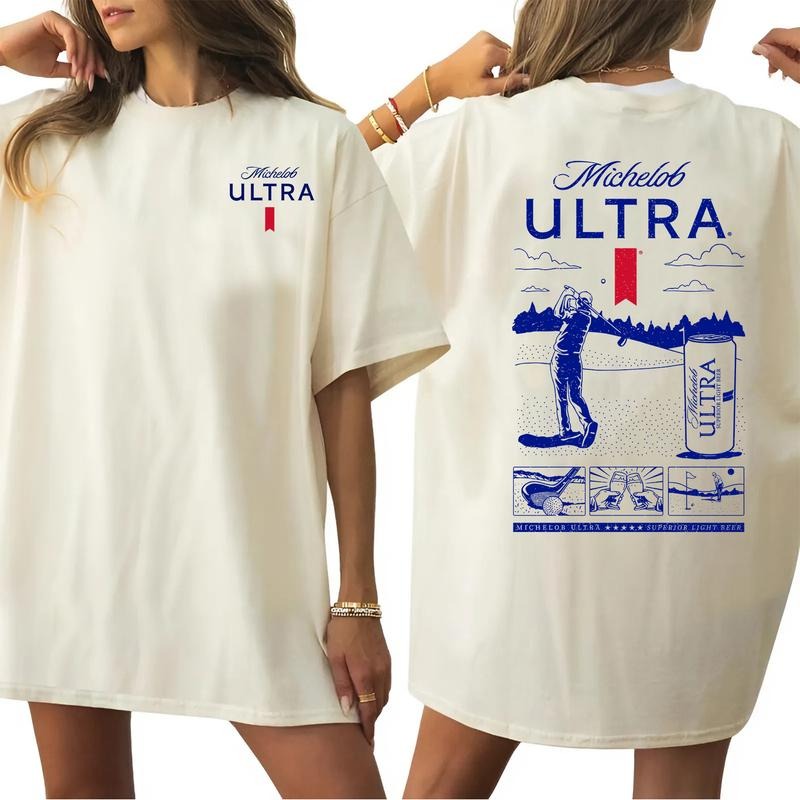 Michelob Ultra Golfing New Beer Lover Golf Funny - Adult & Kids T-Shirts, Sweatshirts & Hoodies apparel design preview 1
