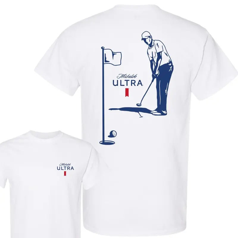 Michelob Ultra Golfing 2 Side Retro Clothes - Adult & Kids T-Shirts, Sweatshirts & Hoodies apparel design preview 1