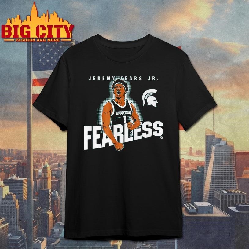 Michigan State Basketball Jeremy Fears Jr. Fearless - Adult & Kids T-Shirts, Sweatshirts & Hoodies apparel design preview 1