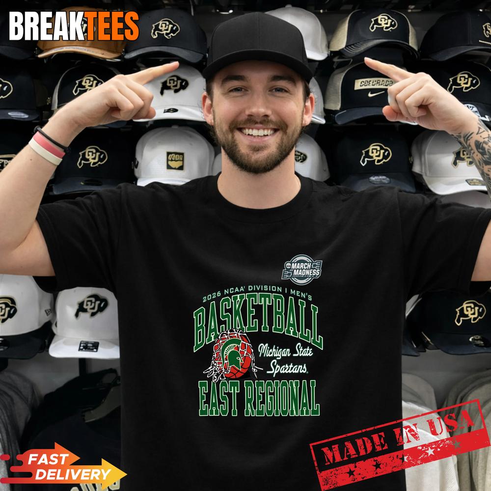 Michigan State Spartans Basketball 2026 NCAA Division - Adult & Kids T-Shirts, Sweatshirts & Hoodies apparel design preview 1
