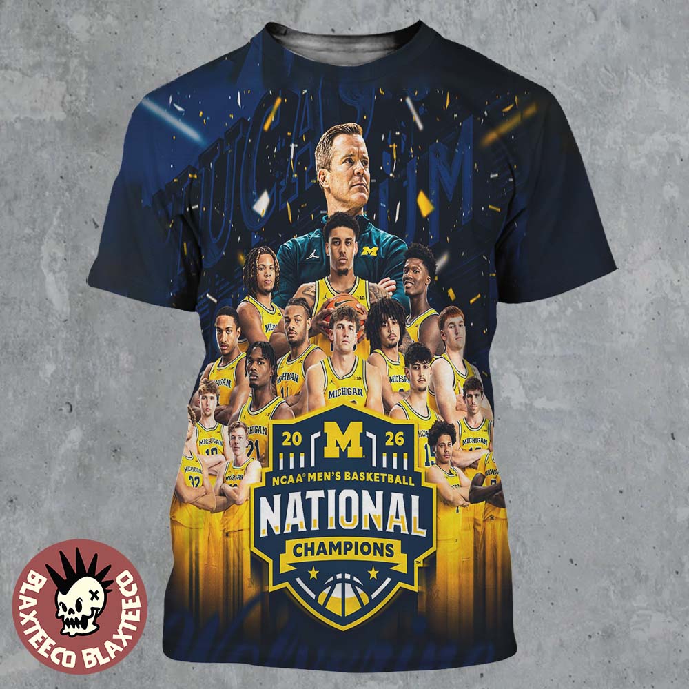 Michigan Wolverines 2026 NCAA Men's Basketball - Adult & Kids T-Shirts, Sweatshirts & Hoodies apparel design preview 1