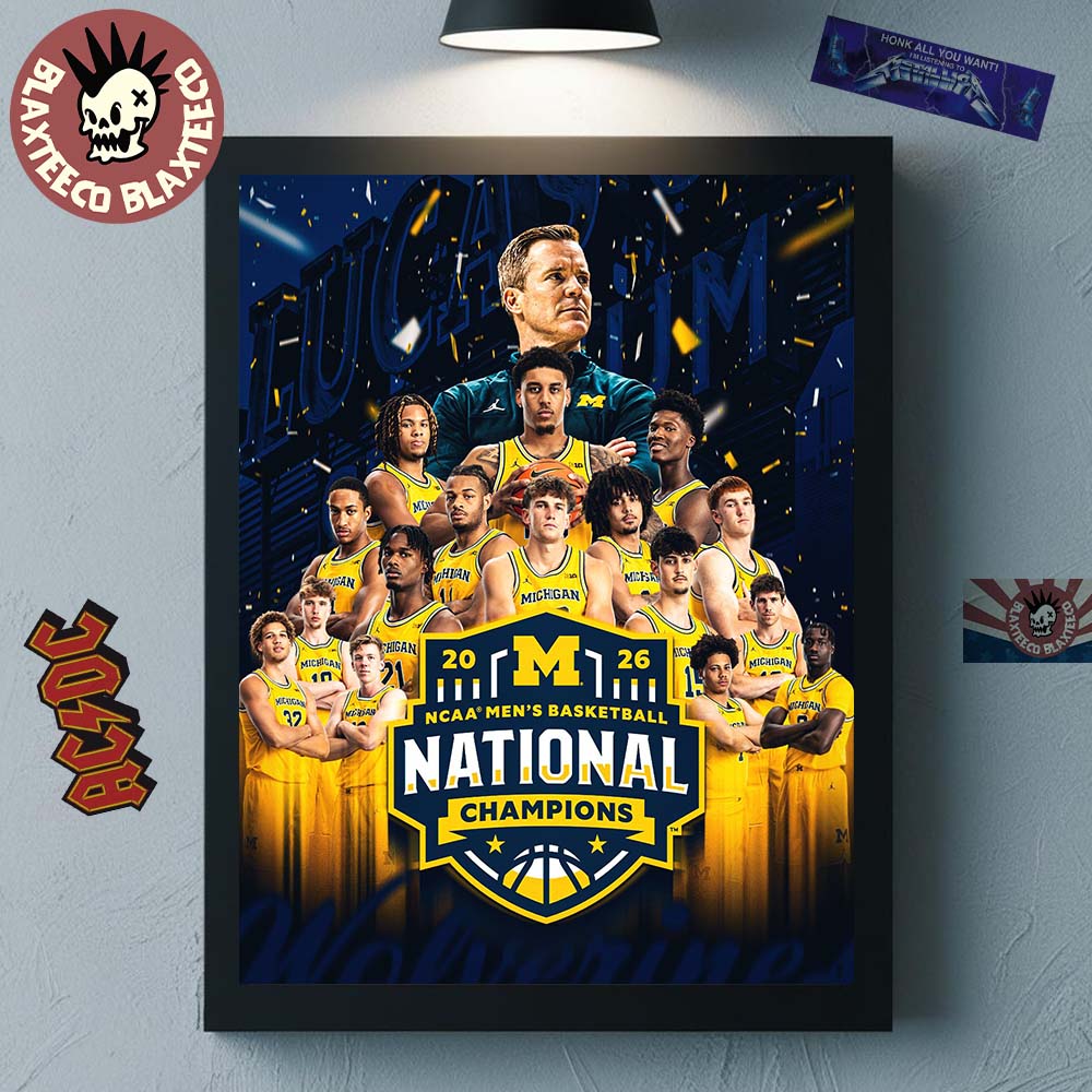 Michigan Wolverines 2026 NCAA Men's Basketball - Adult & Kids T-Shirts, Sweatshirts & Hoodies apparel design preview 1