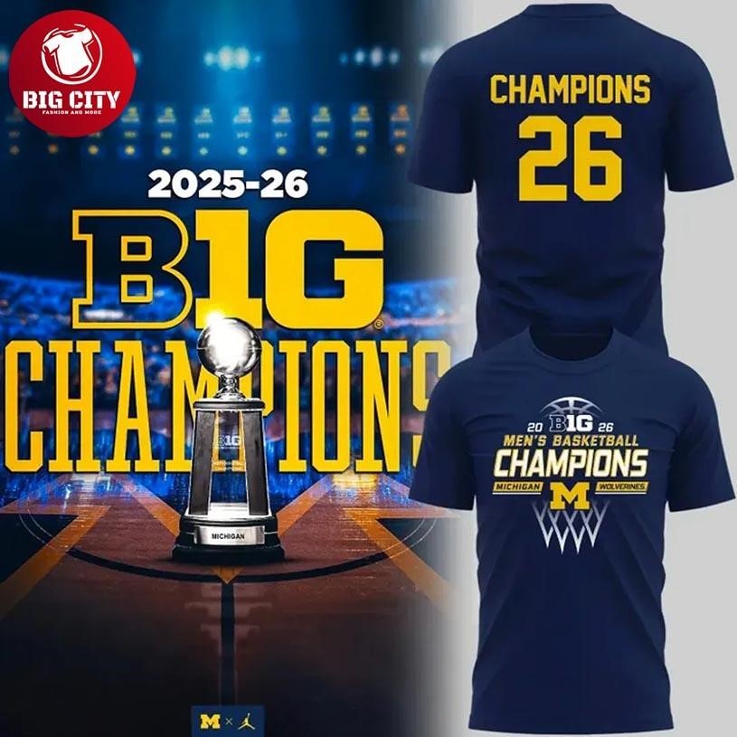 Michigan Wolverines Big Ten Regular Season Champions - Adult & Kids T-Shirts, Sweatshirts & Hoodies apparel design preview 1