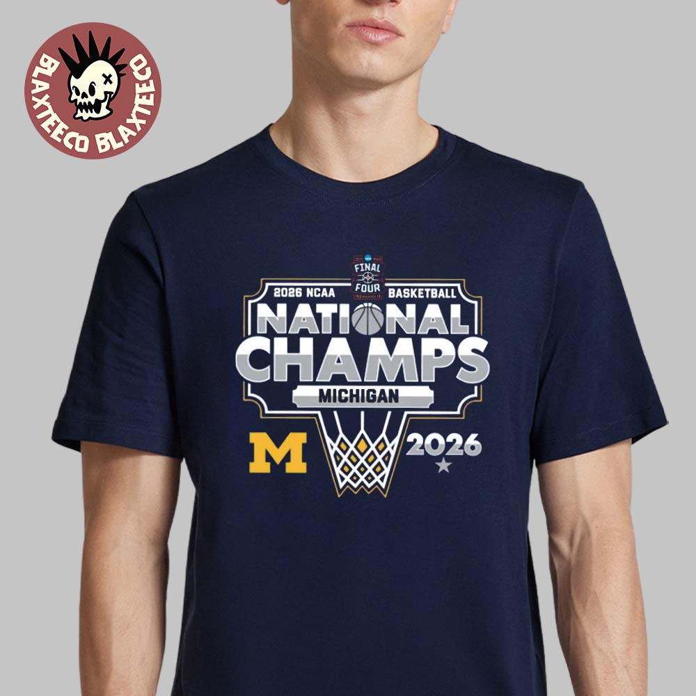 Michigan Wolverines Men's Basketball 2026 NCAA - Adult & Kids T-Shirts, Sweatshirts & Hoodies apparel design preview 1