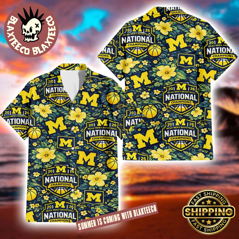 Michigan Wolverines Men's Basketball 2026 NCAA - Adult & Kids T-Shirts, Sweatshirts & Hoodies apparel design preview 1