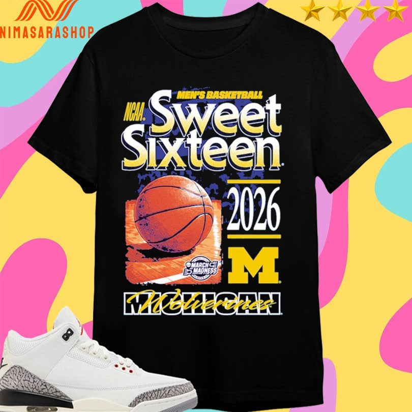 Michigan Wolverines Men’s Basketball Ncaa Sweet - Adult & Kids T-Shirts, Sweatshirts & Hoodies apparel design preview 1